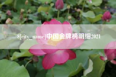 合肥中国金牌榜明细2021