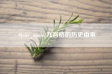 合肥九宫格的历史由来