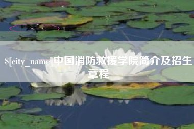 合肥中国消防救援学院简介及招生章程