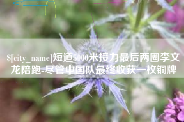 合肥短道5000米接力最后两圈李文龙陪跑-尽管中国队最终收获一枚铜牌