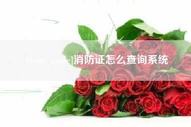 合肥消防证怎么查询系统