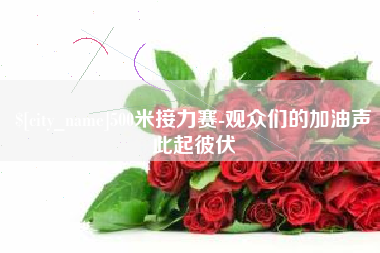 合肥500米接力赛-观众们的加油声此起彼伏