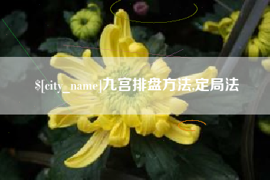 合肥九宫排盘方法,定局法