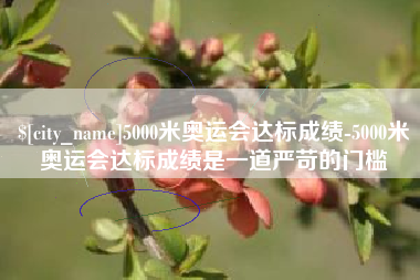 合肥5000米奥运会达标成绩-5000米奥运会达标成绩是一道严苛的门槛