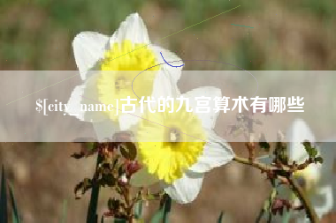 合肥古代的九宫算术有哪些
