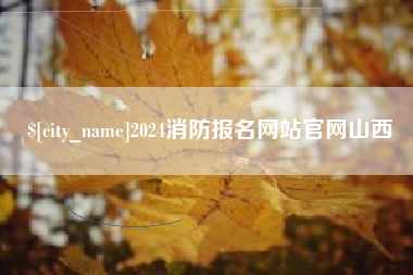 合肥2024消防报名网站官网山西