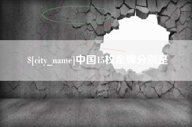 合肥中国15枚金牌分别是