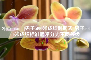 合肥男子5000米成绩对照表-男子5000米成绩标准通常分为不同等级