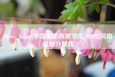 合肥中国消防救援学院2020年河南录取分数线