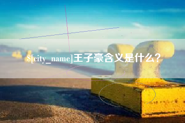 合肥王子豪含义是什么？