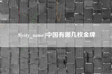 合肥中国有哪几枚金牌
