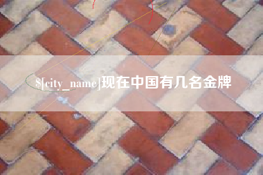 合肥现在中国有几名金牌