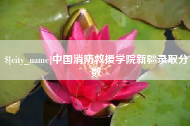 合肥中国消防救援学院新疆录取分数