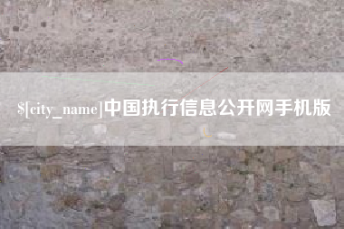 合肥中国执行信息公开网手机版
