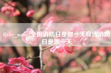 合肥全国消防日是哪一天宣传消防日是哪一天