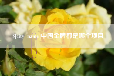 合肥中国金牌都是哪个项目