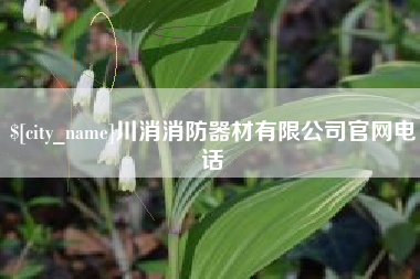 合肥川消消防器材有限公司官网电话