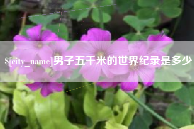 合肥男子五千米的世界纪录是多少