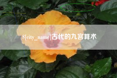 合肥古代的九宫算术