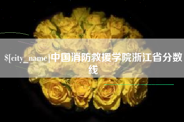 合肥中国消防救援学院浙江省分数线