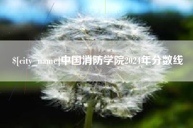 合肥中国消防学院2024年分数线