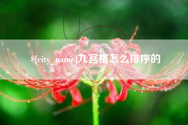 合肥九宫格怎么排序的