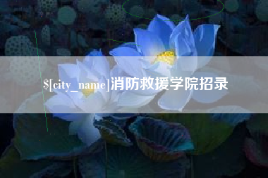 合肥消防救援学院招录