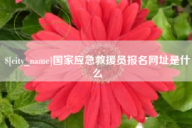 合肥国家应急救援员报名网址是什么