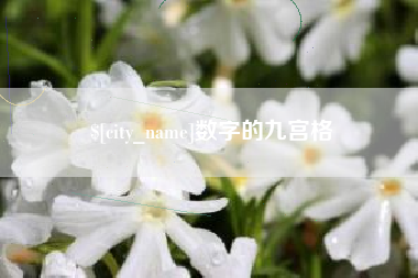 合肥数字的九宫格