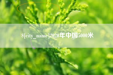 合肥2020年中国5000米