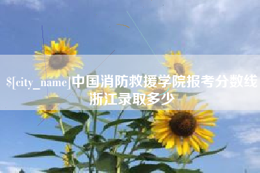 合肥中国消防救援学院报考分数线浙江录取多少