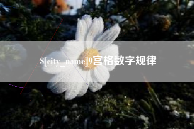合肥9宫格数字规律