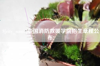 合肥中国消防救援学院招生章程公布!